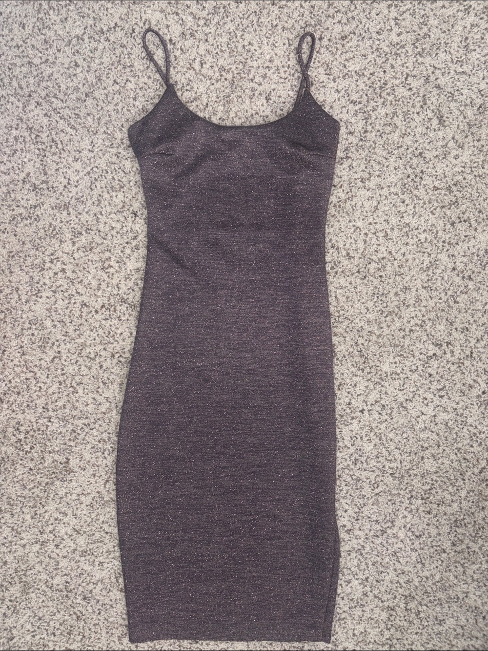 Windsor Sparkle Bodycon Mini Dress in Dark Charcoal